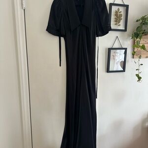 Lee Mathews Black Maxi Dress
